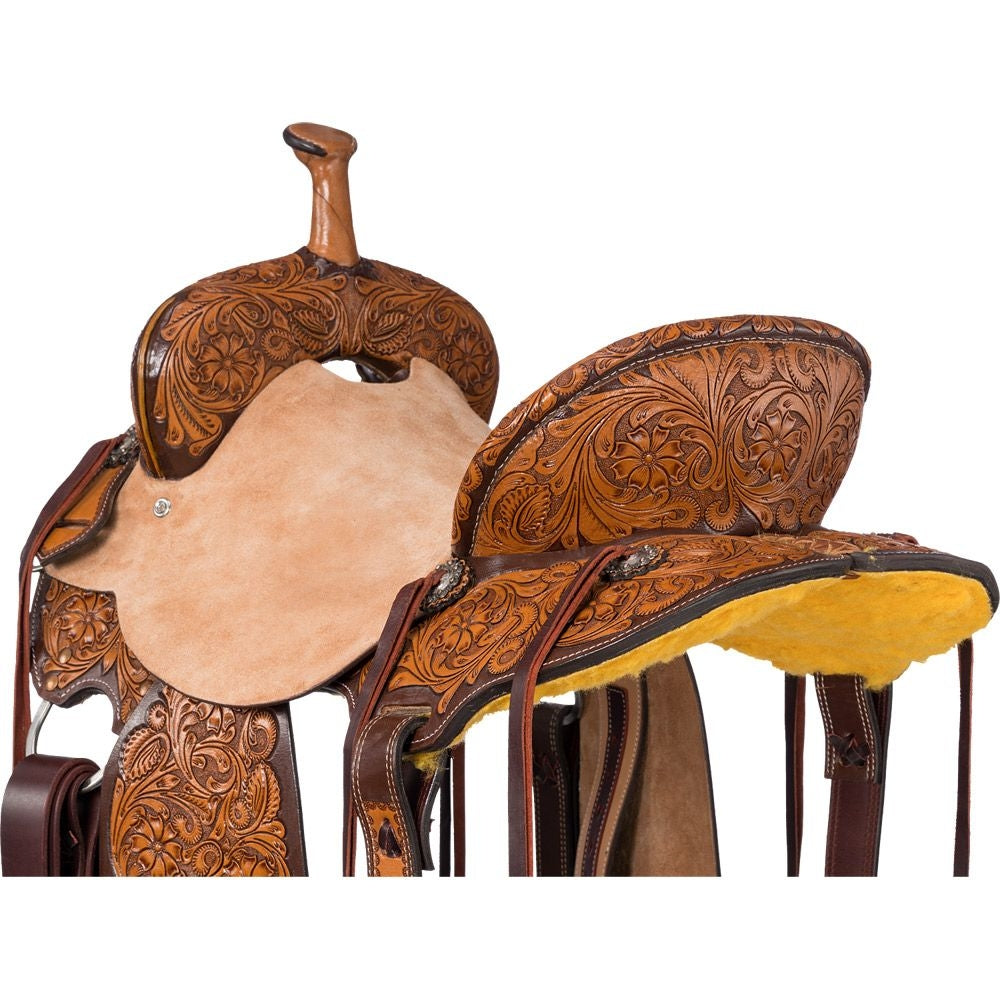 Silver Royal Billings Barrel Saddle