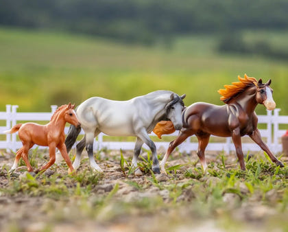 Breyer Playful Pony Horse Family