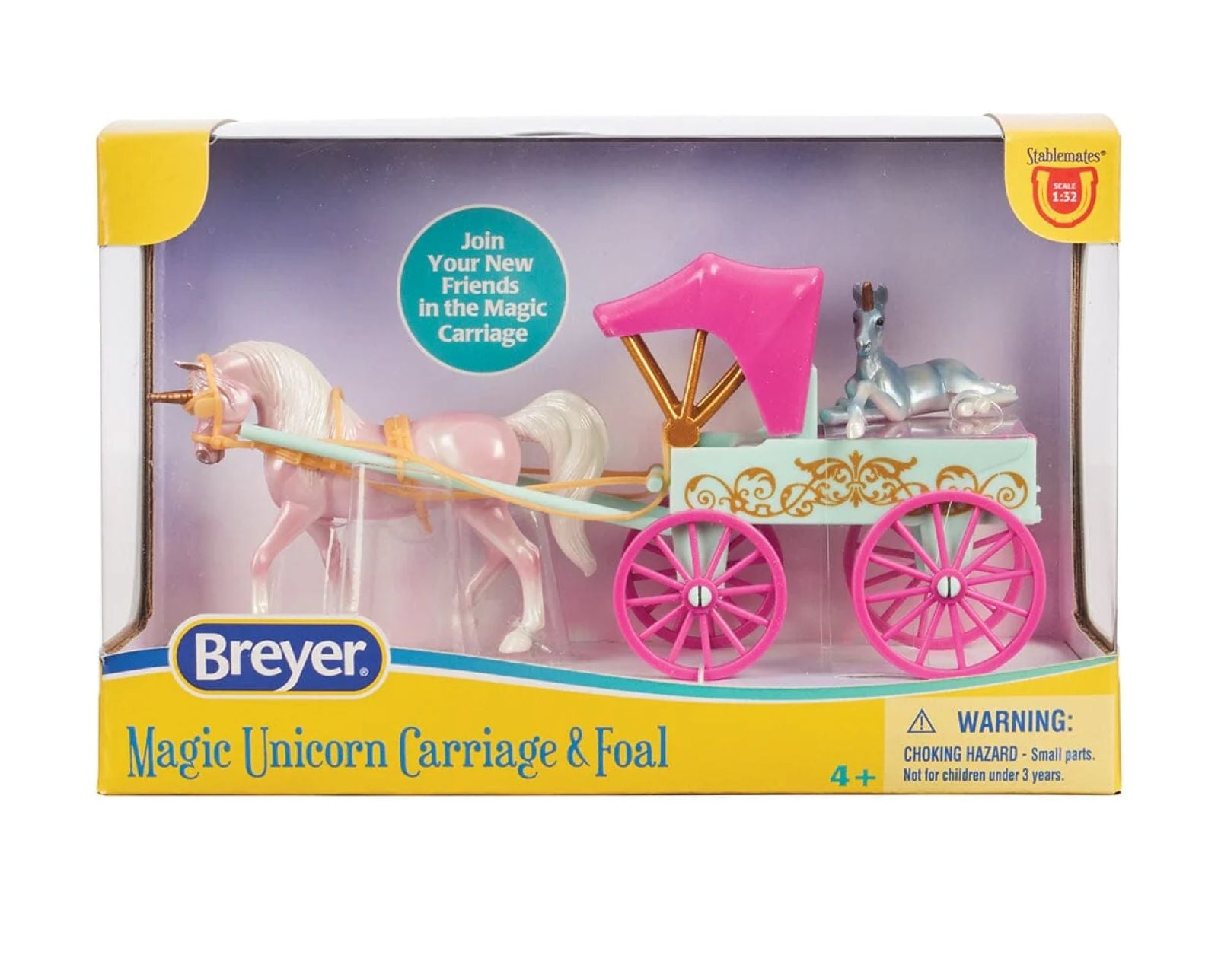 Breyer Unicorn Magic Carriage and Foal