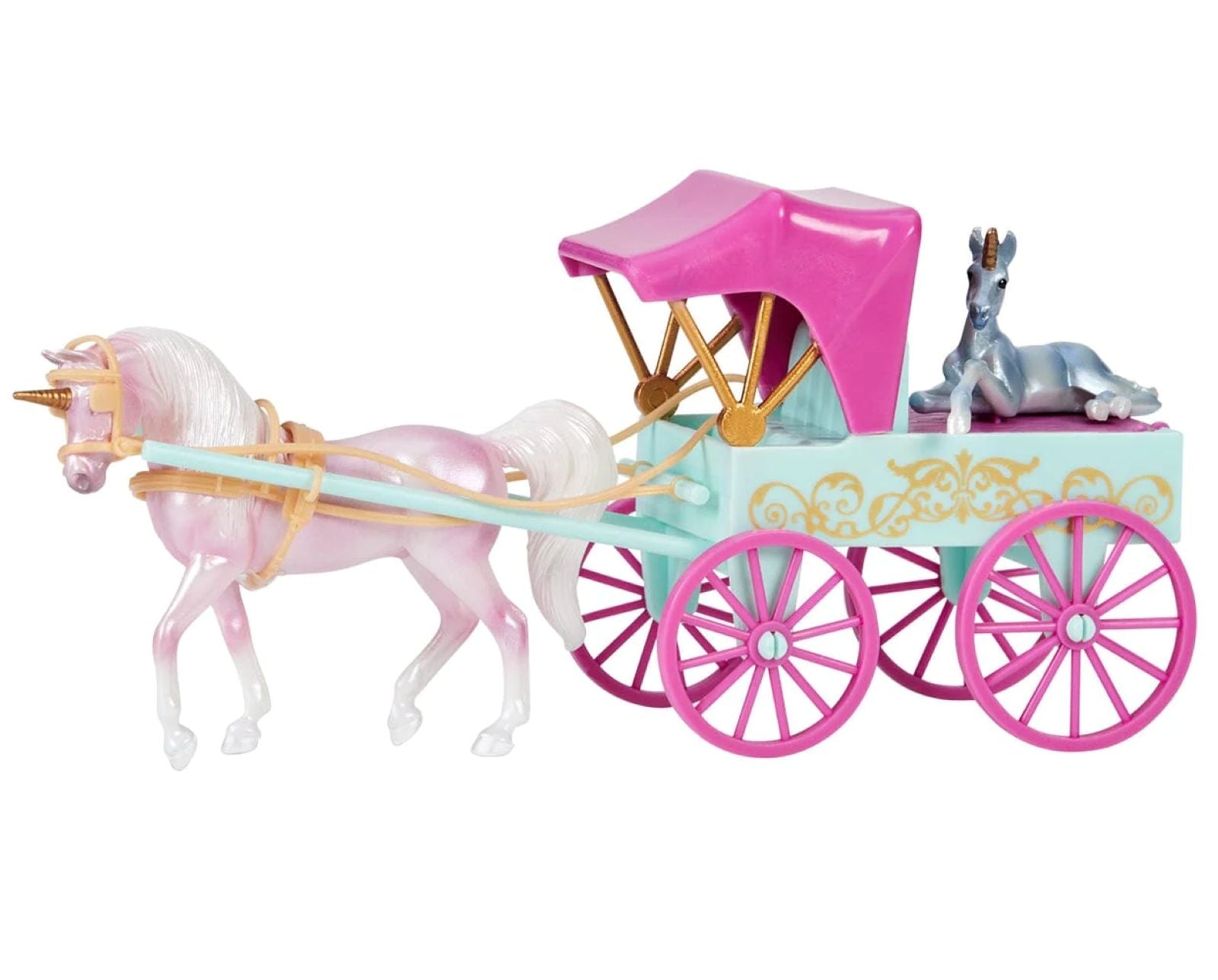 Breyer Unicorn Magic Carriage and Foal