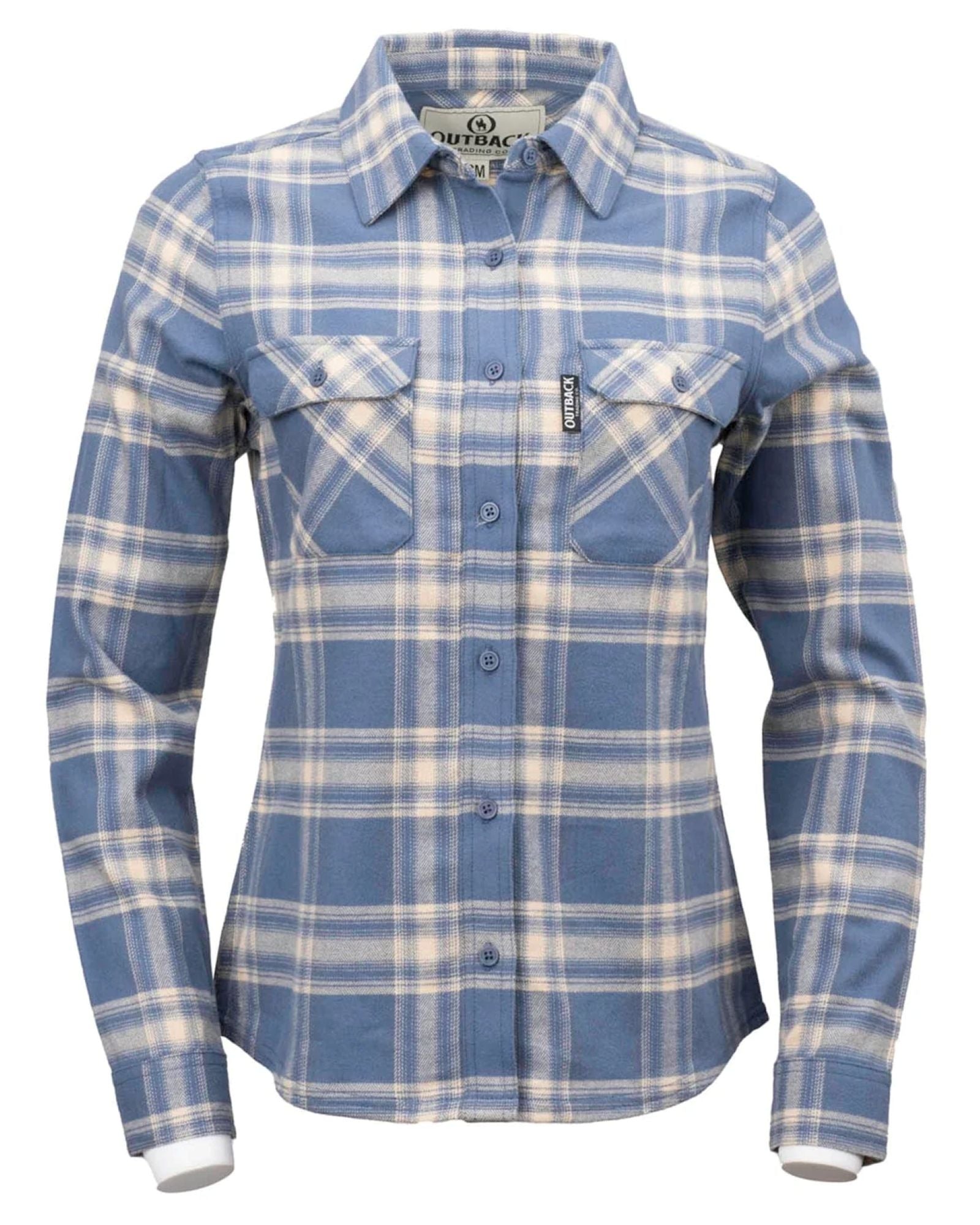 Outback Trading Ladies Cotton Plaid Outback Shirt