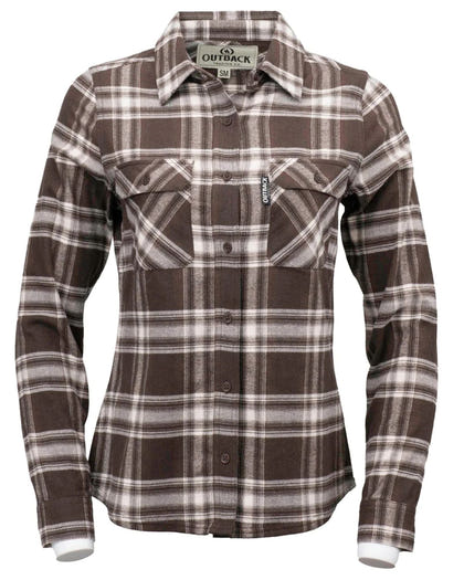 Outback Trading Ladies Cotton Plaid Outback Shirt