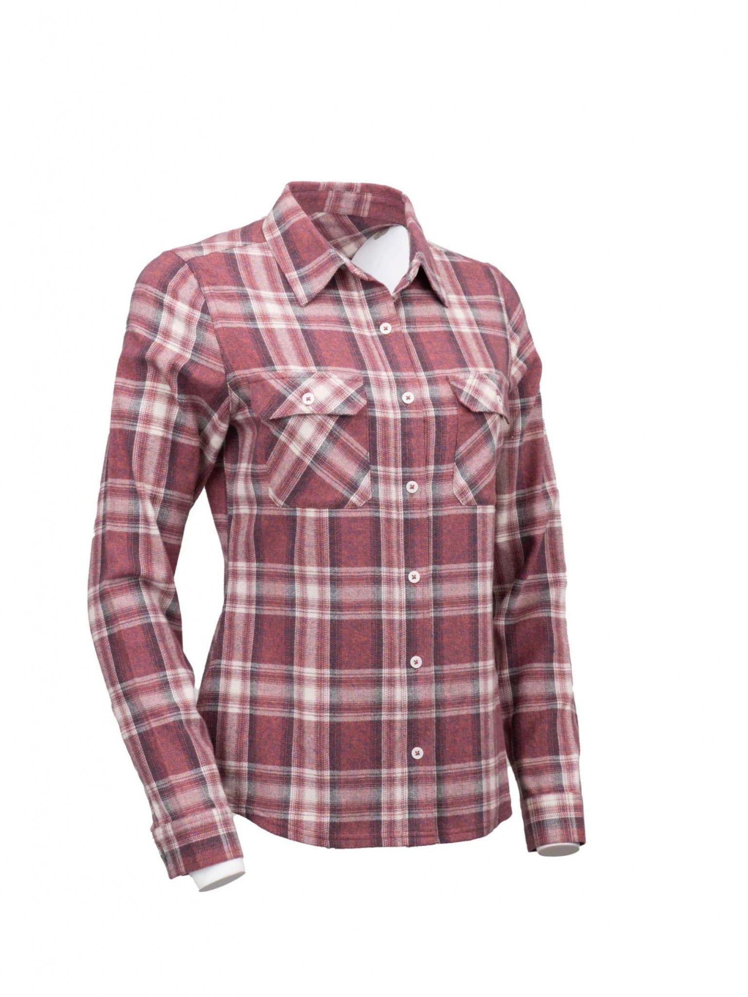Outback Trading Ladies Cotton Plaid Outback Shirt