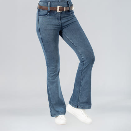 Horze Emery Ladies Western Denim-Look Bootcut Tights