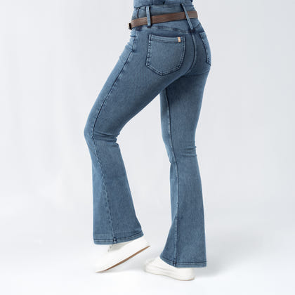 Horze Emery Ladies Western Denim-Look Bootcut Tights