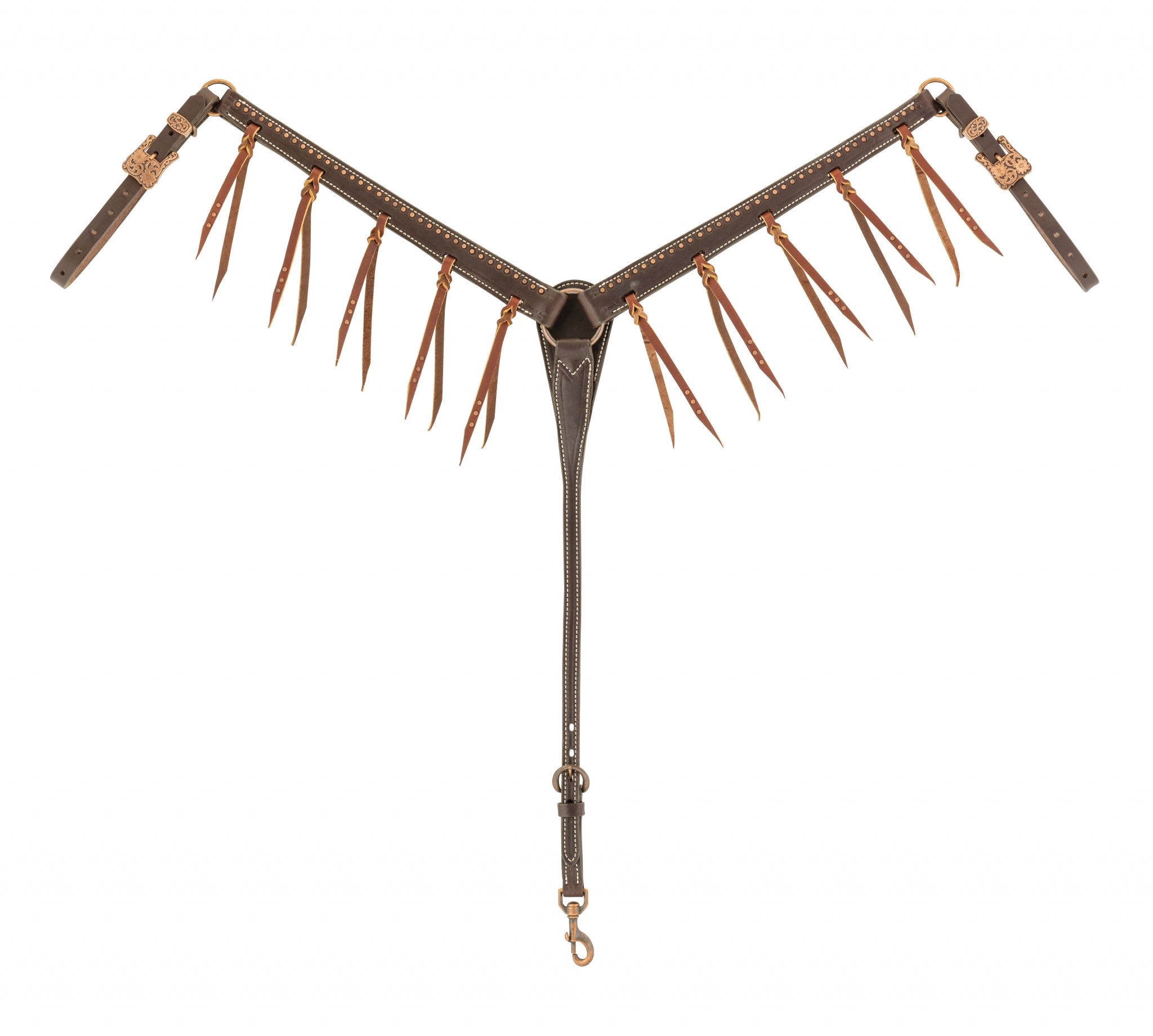 Weaver Tasseled Western Outlaw Leather Breast Collar