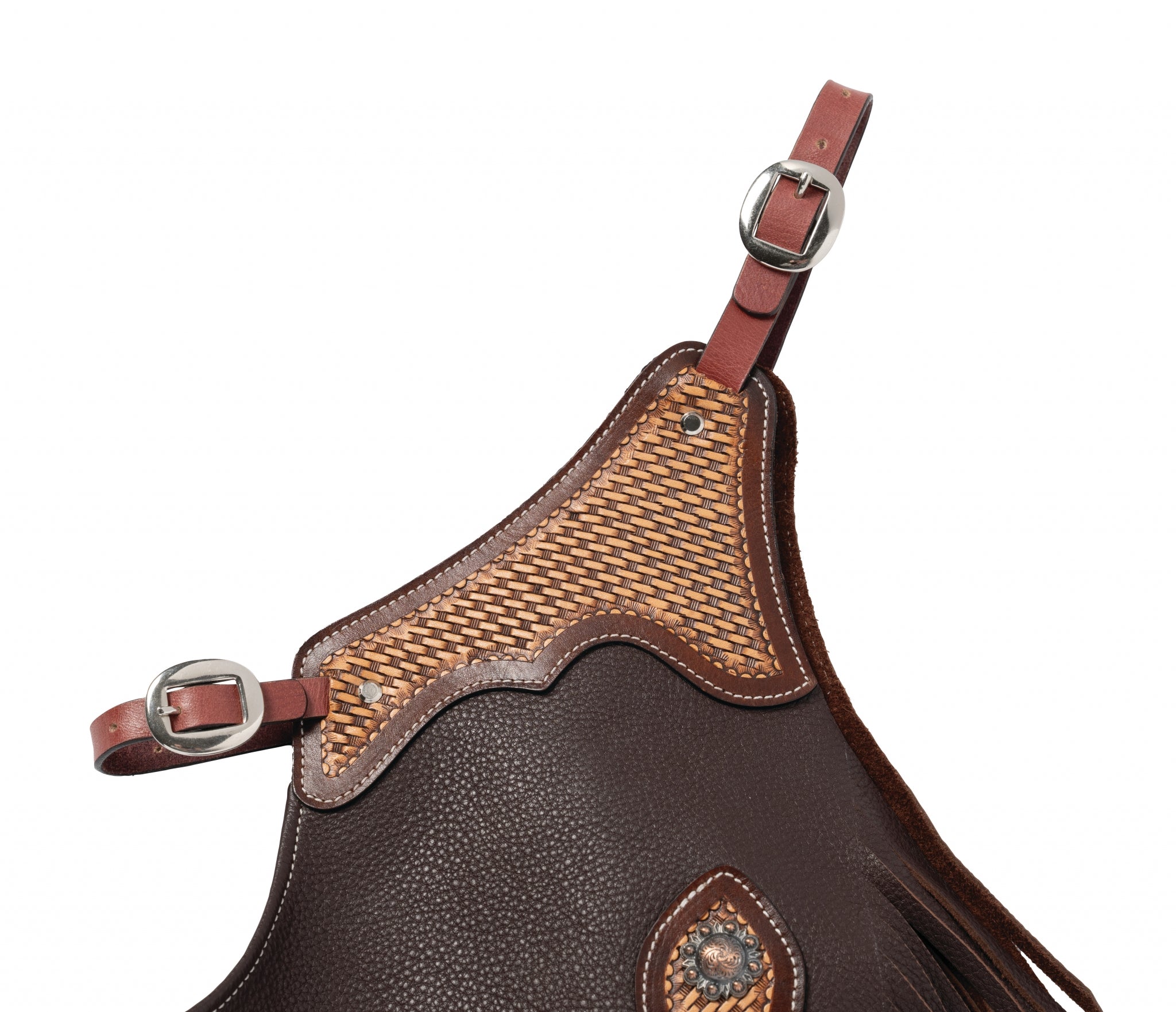 Weaver Kids Leather Basketweave Cowboy Chinks