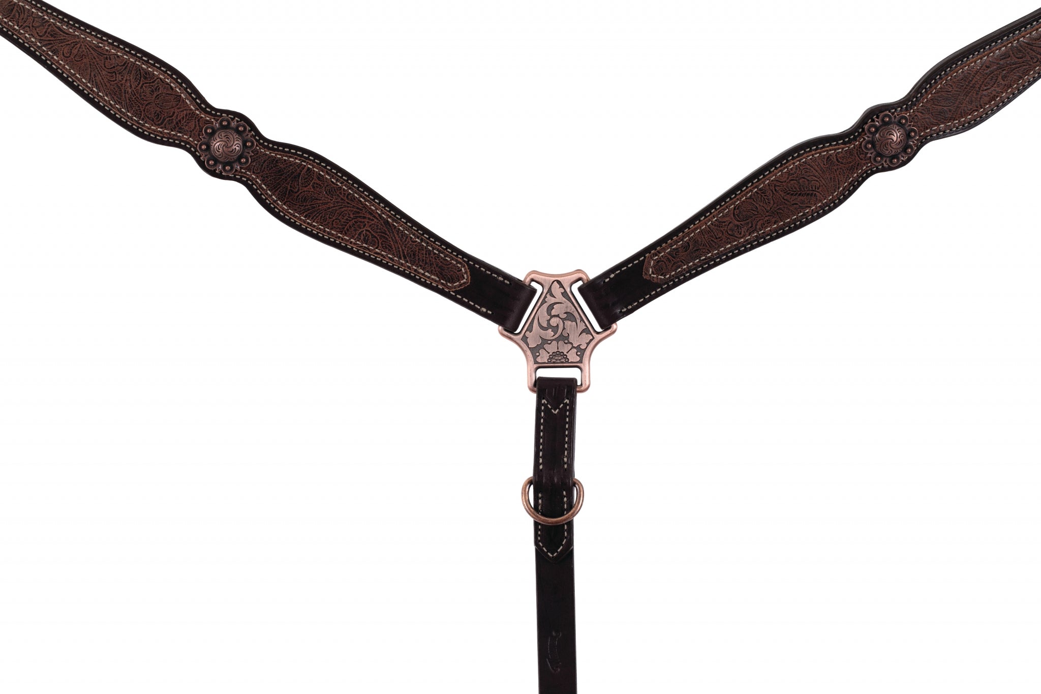 Weaver Western Floral Scalloped Breast Collar