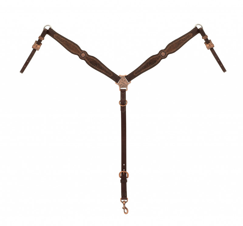 Weaver Western Floral Scalloped Breast Collar