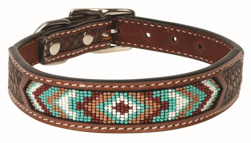 Weaver Beaded Aztec Dog Collar