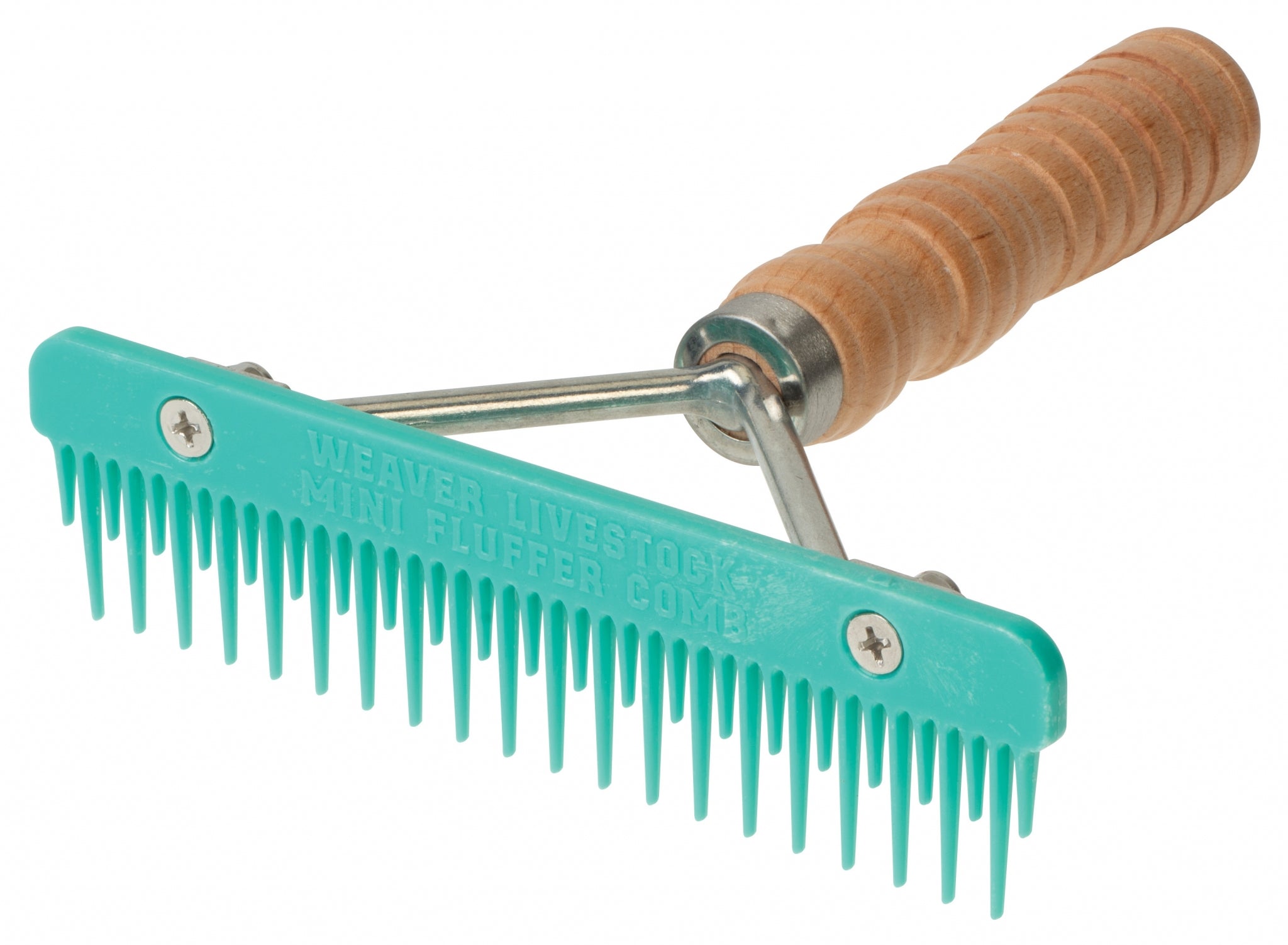 Weaver Livestock Mini Fluffer Comb with Wood Handle