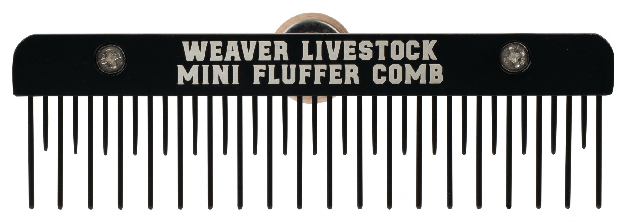 Weaver Mini Fluffer Comb with Wood Handle and Teflon Blade
