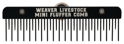Weaver Mini Fluffer Comb with Wood Handle and Teflon Blade