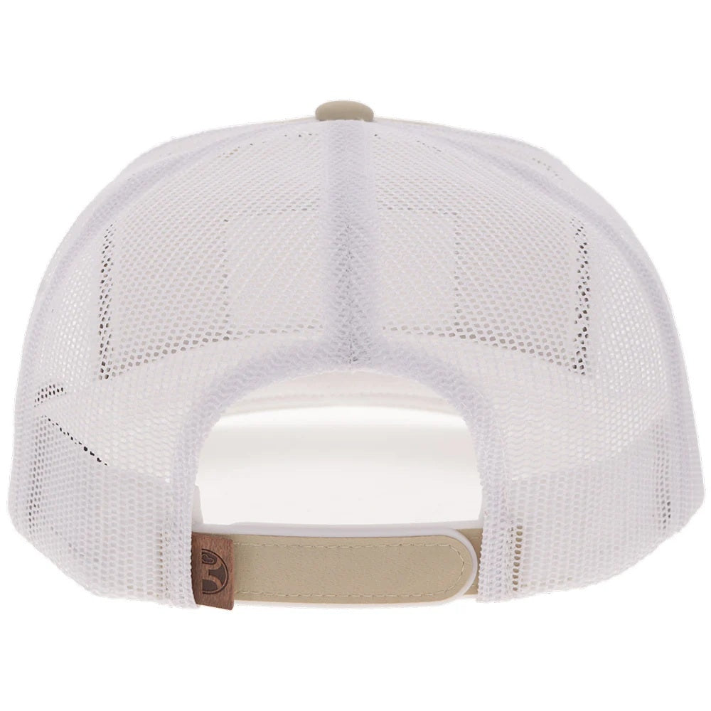 Hooey Liberty Roper 6-Panel Trucker Hat with Leather Flag Patch