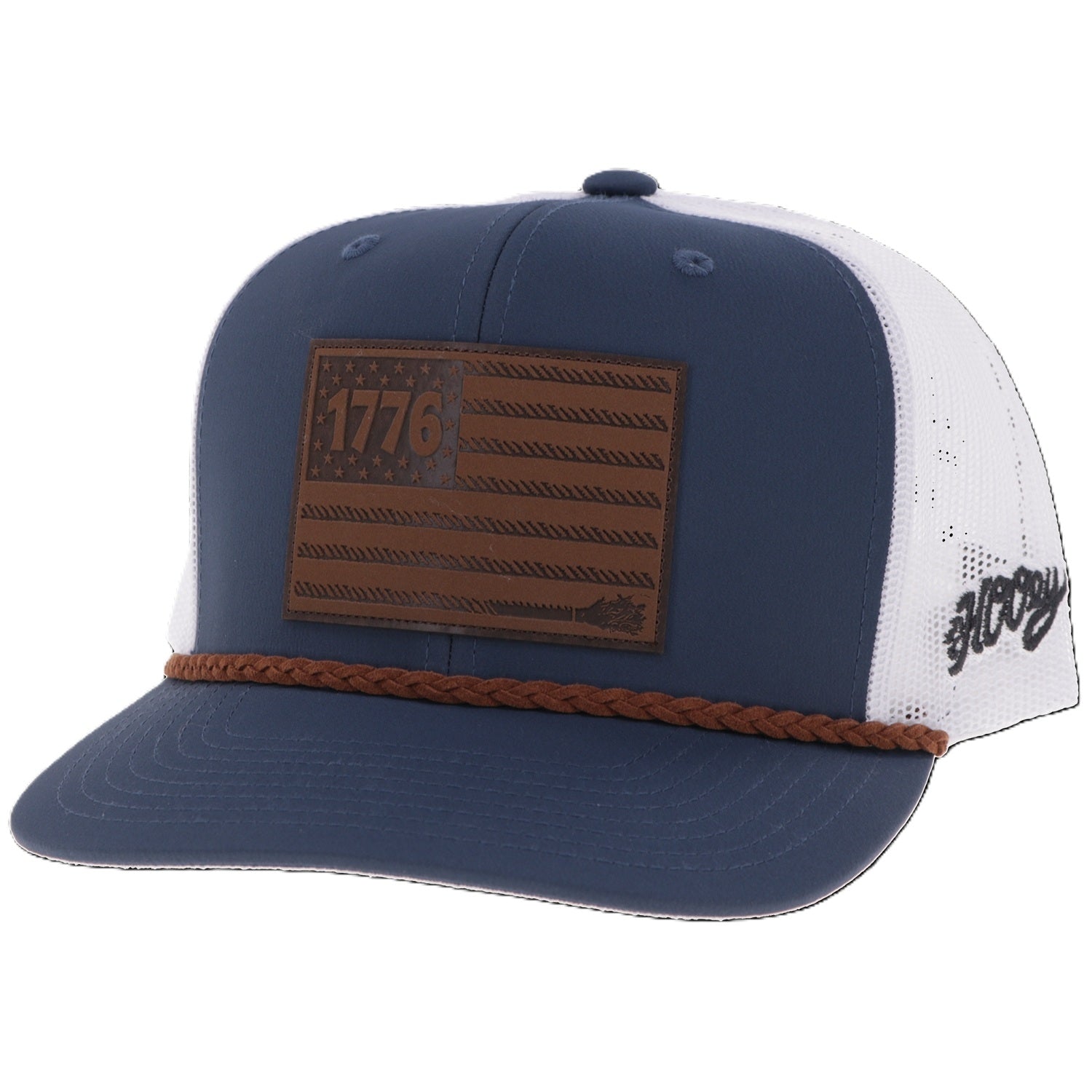 Hooey Liberty Roper 6-Panel Trucker Hat with 1776 Flag Patch