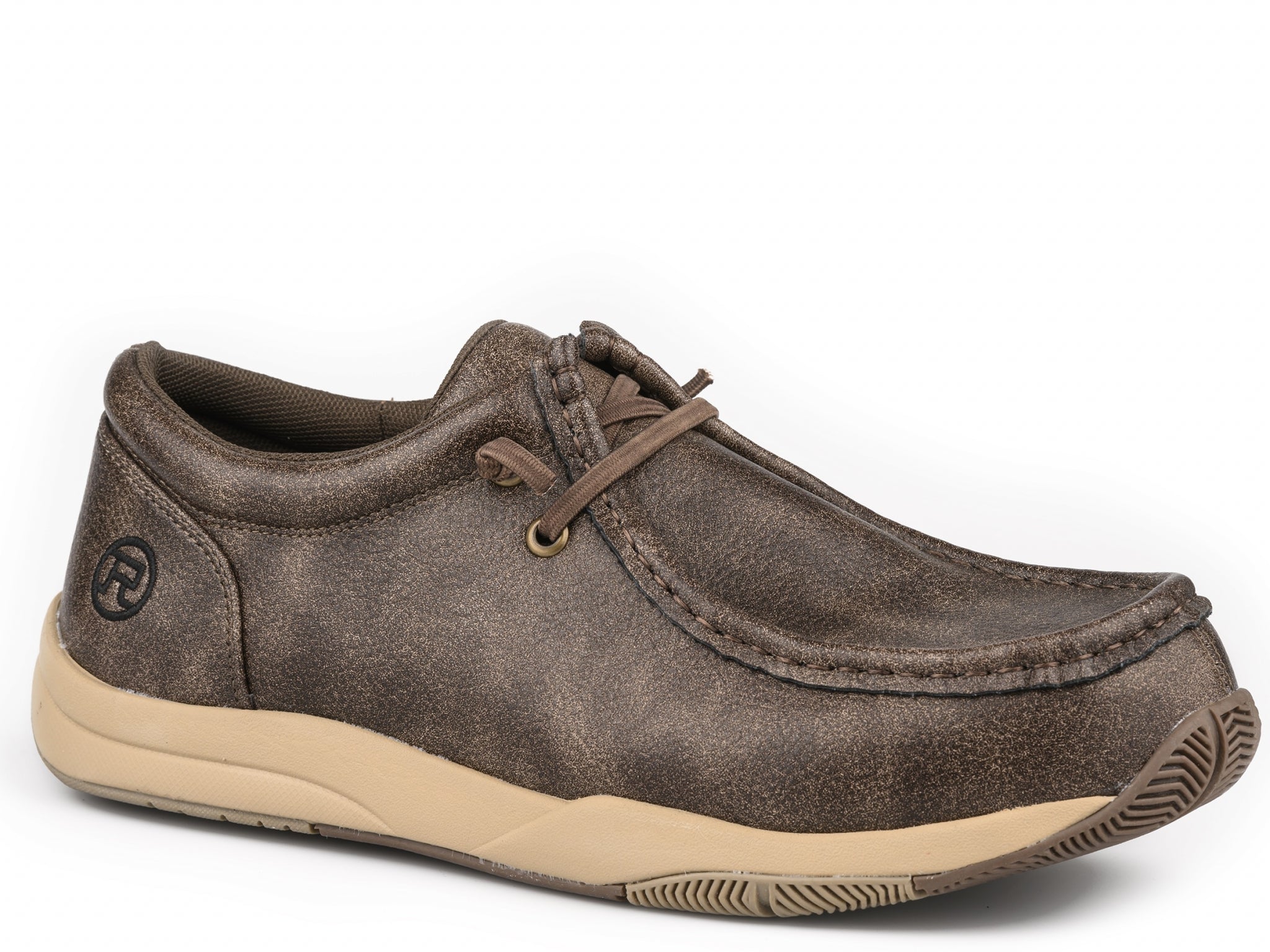 Roper Mens Faux Leather Upper Chukka Shoes