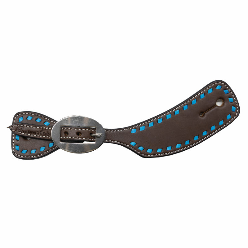 Professionals Choice Turquoise Buckstitch Spur Straps