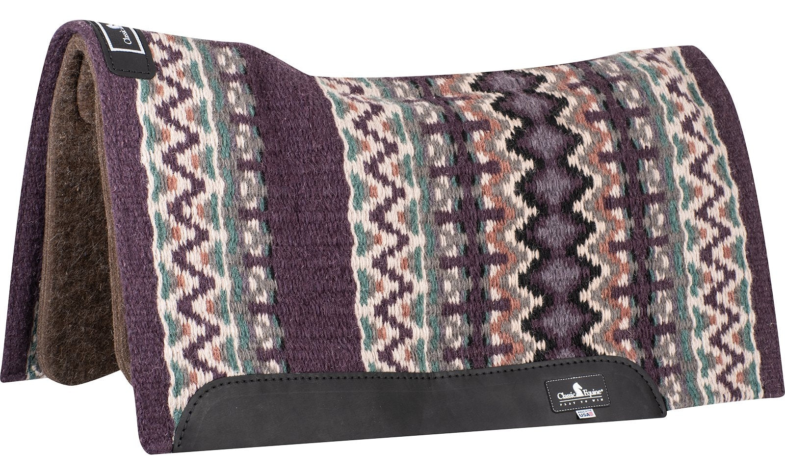 Classic Equine Wool Blanket Top Pad Alpaca Felt Bottom