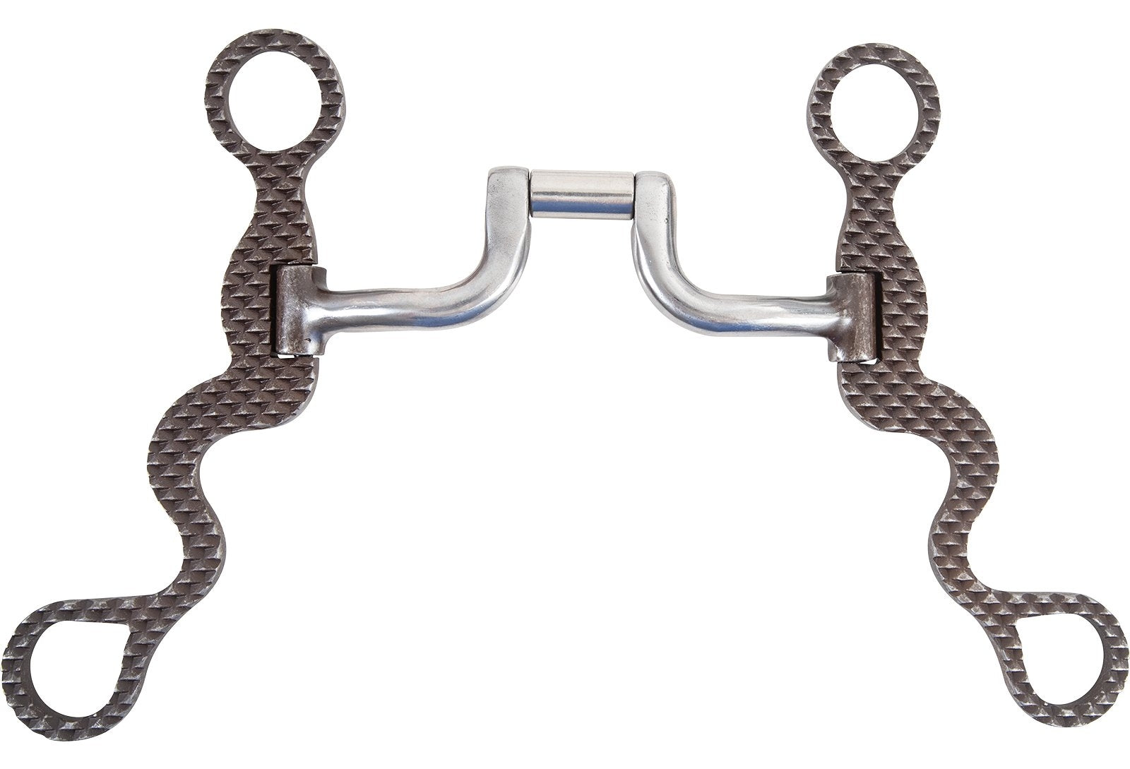Classic Equine Square Hinge Port Calvary Shank Rasp Design