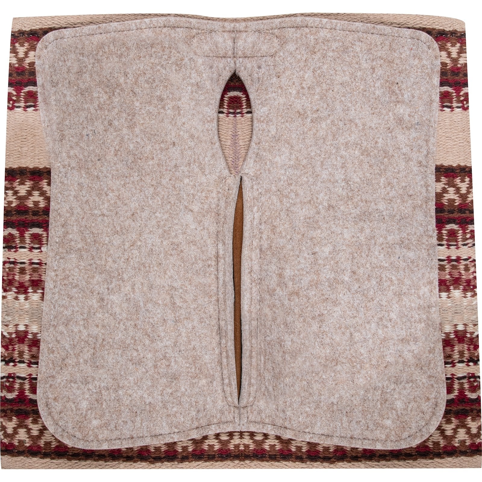 Classic Equine Zone Blanket Top Saddle Pad with Felt Bottom