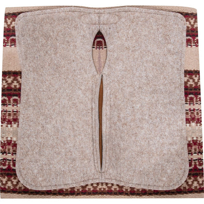 Classic Equine Zone Blanket Top Saddle Pad with Felt Bottom