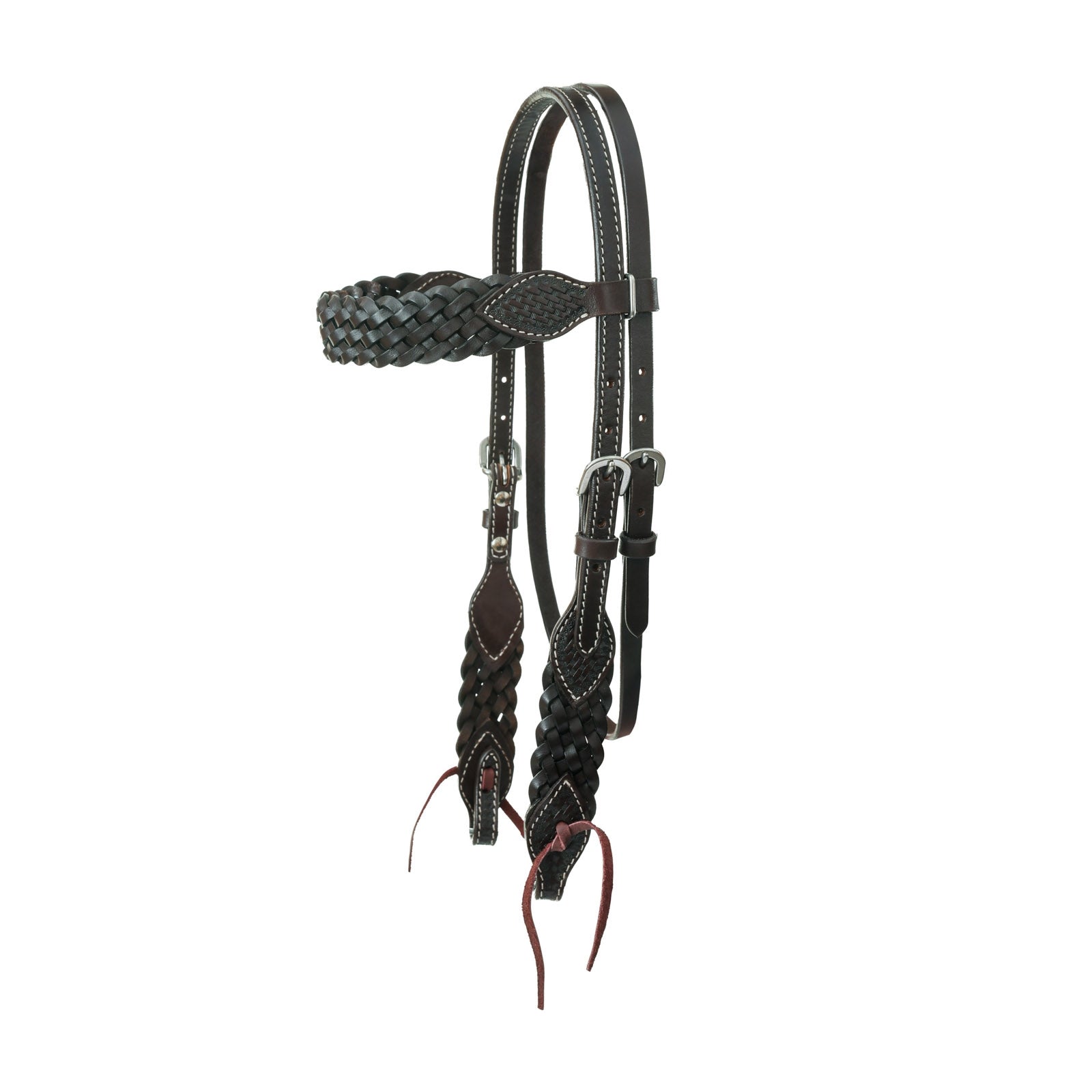 Circle Y Braided Lasso Browband Straight Headstall