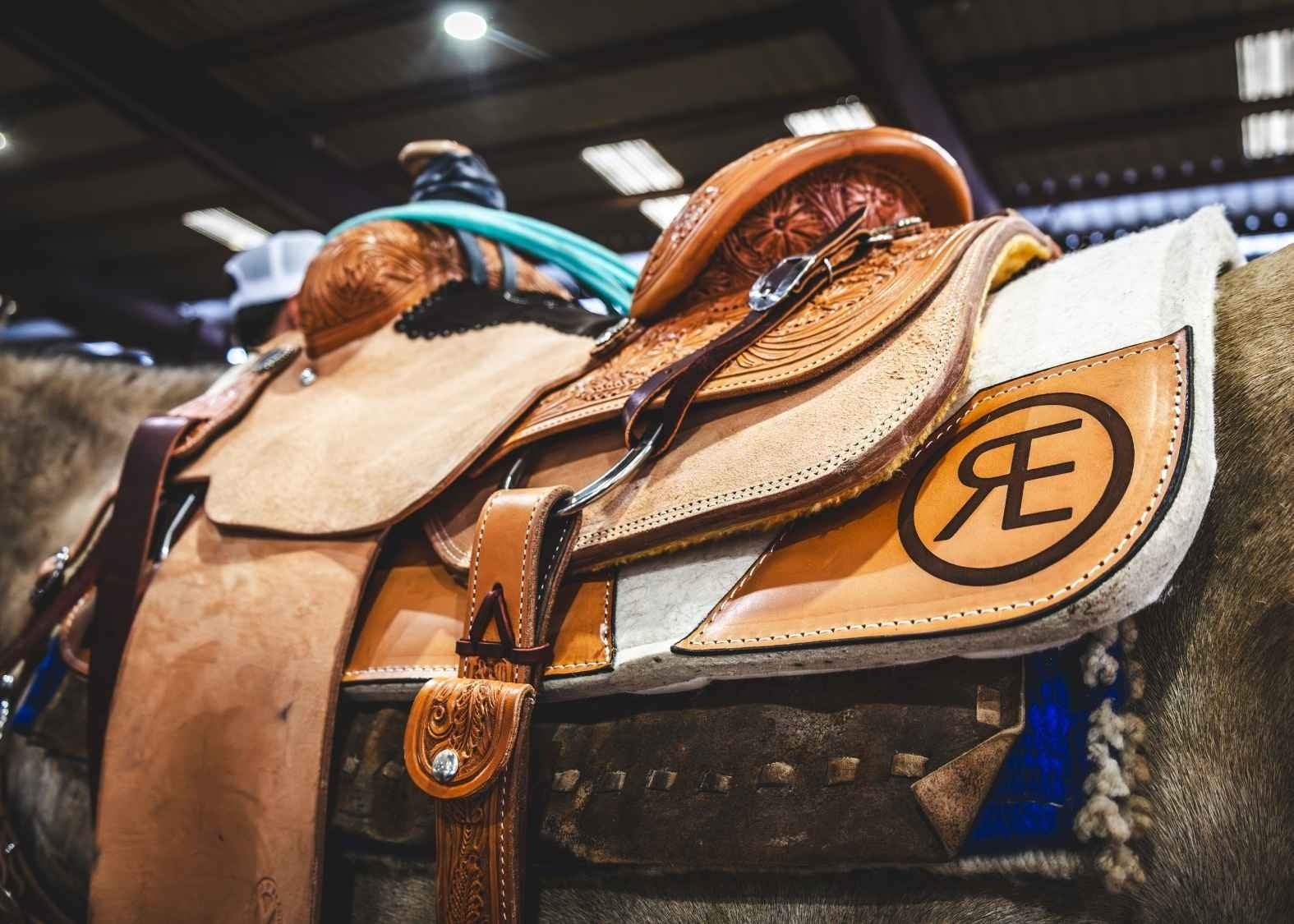 Circle Y PRCA 1/4 Tooled Team Roper Wyoming Saddle