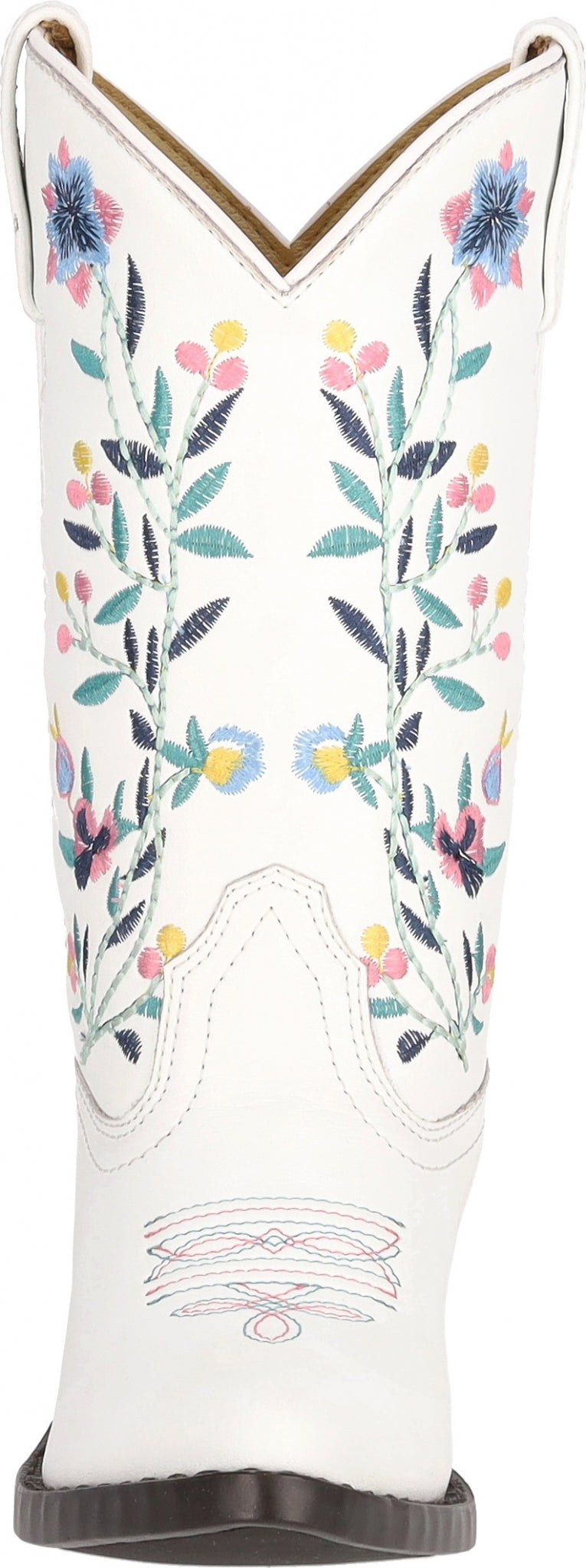 Smoky Mountain Kids Girls Lacey Leather Embroidered Western Boots
