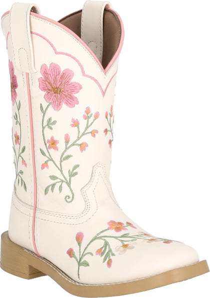 Smoky Mountain Youth Girls Desert Bloom Embroidered Leather Western Boots