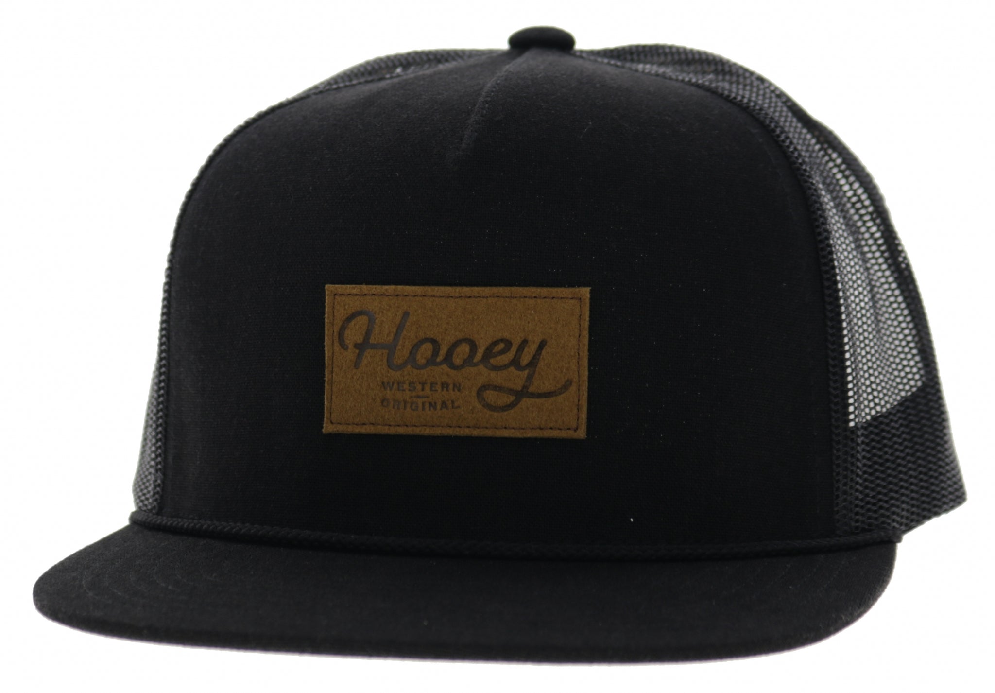 Hooey OG Patch 5-Panel Trucker Hat with Brown Rectangle Patch