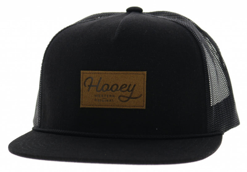 Hooey OG Patch 5-Panel Trucker Hat with Brown Rectangle Patch