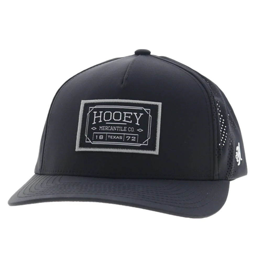 Hooey Doc 5-Panel Trucker Hat with White/Black Rectangle Patch
