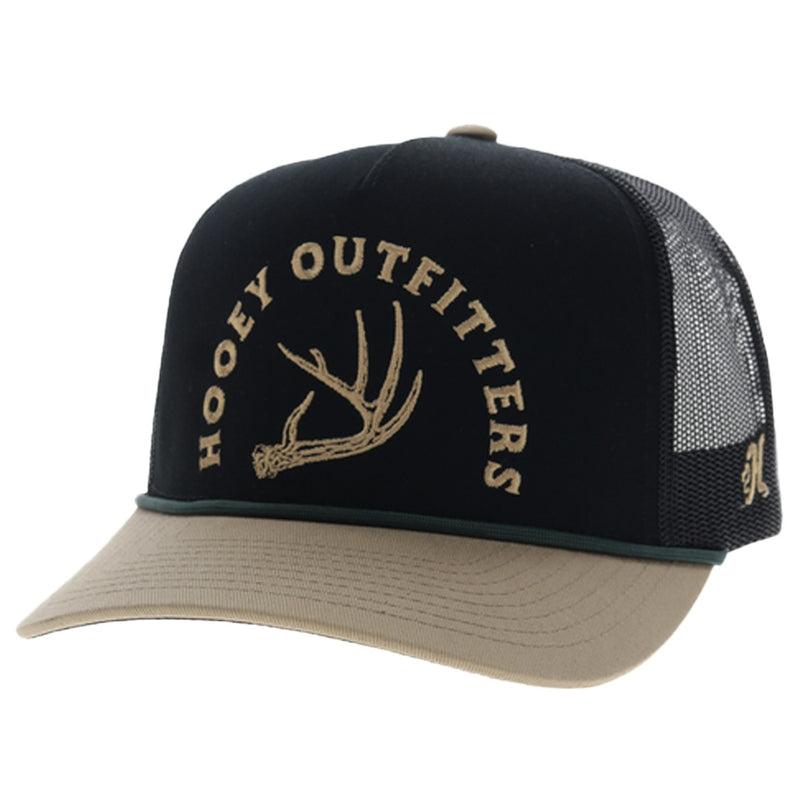 Hooey Shed 5-Panel Trucker Hat with Tan Embroidery Logo