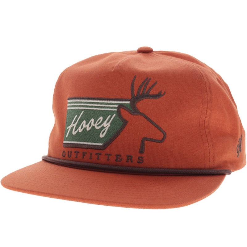 Hooey Carrizo 5-Panel Trucker Hat with Green/Brown Hooey Buck Logo