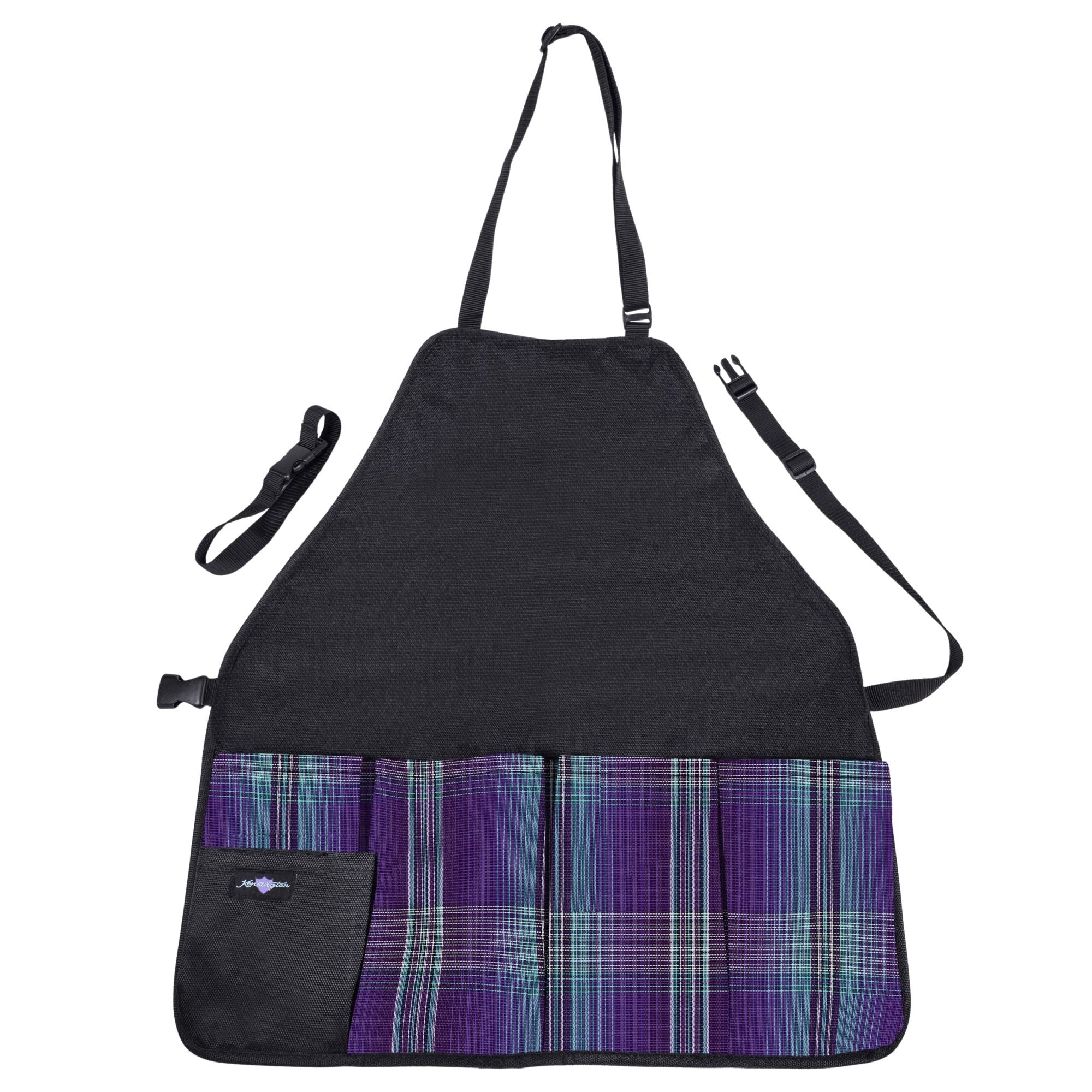 Kensington Grooming Apron Blue Ice Plaid