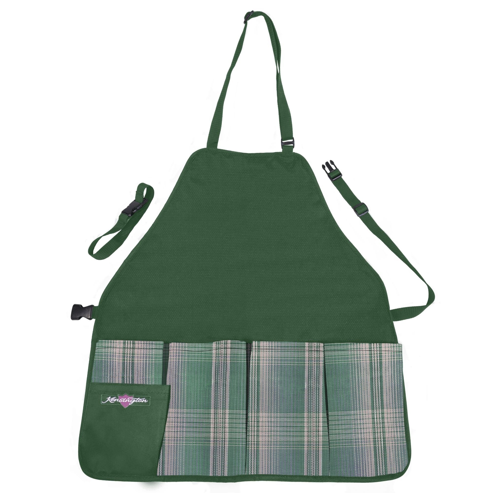 Kensington Grooming Apron Blue Ice Plaid