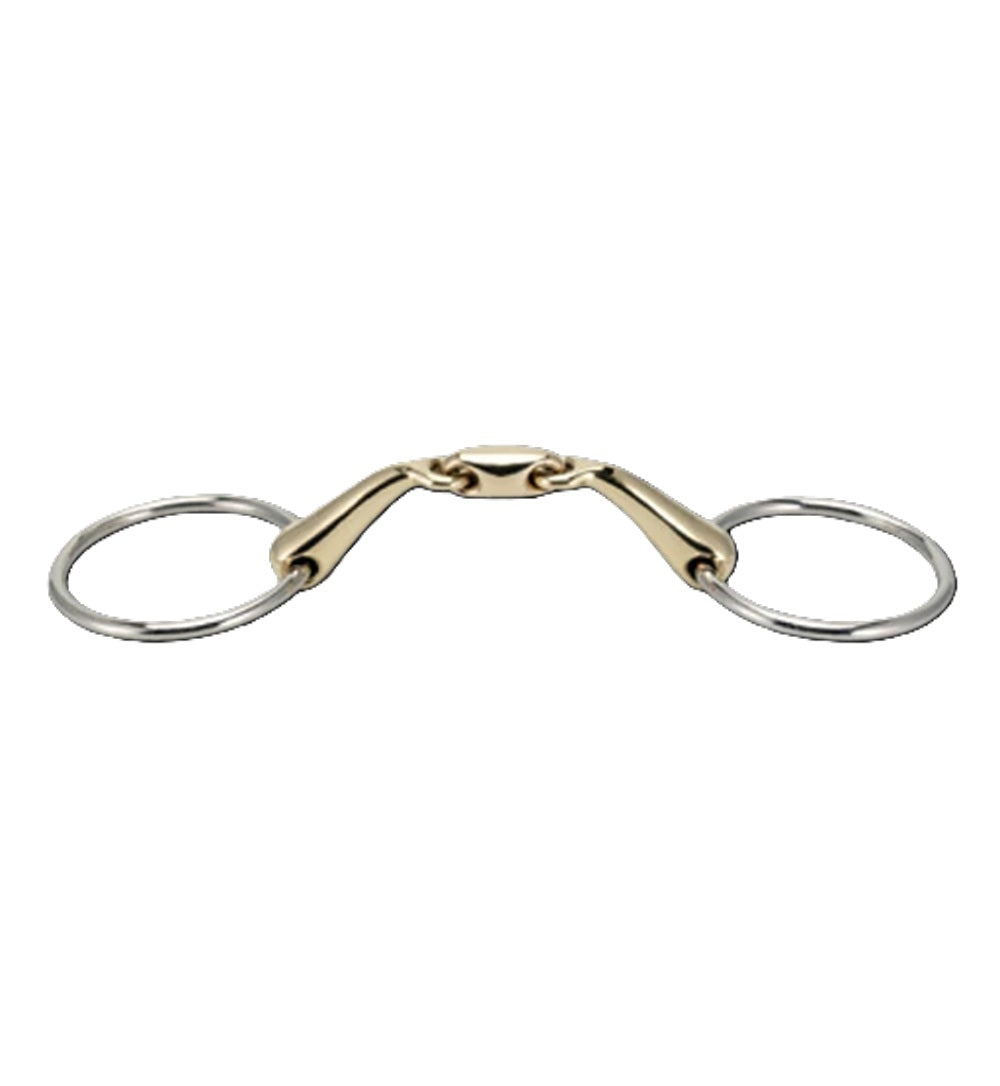 Stubben STEELtec Angled Loose Ring Snaffle Bit
