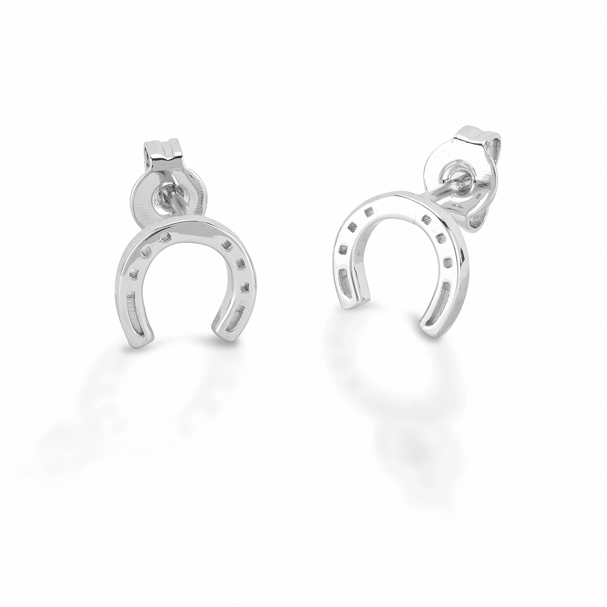 Equestrian Jewelry Small Horseshoe Stud Earrings