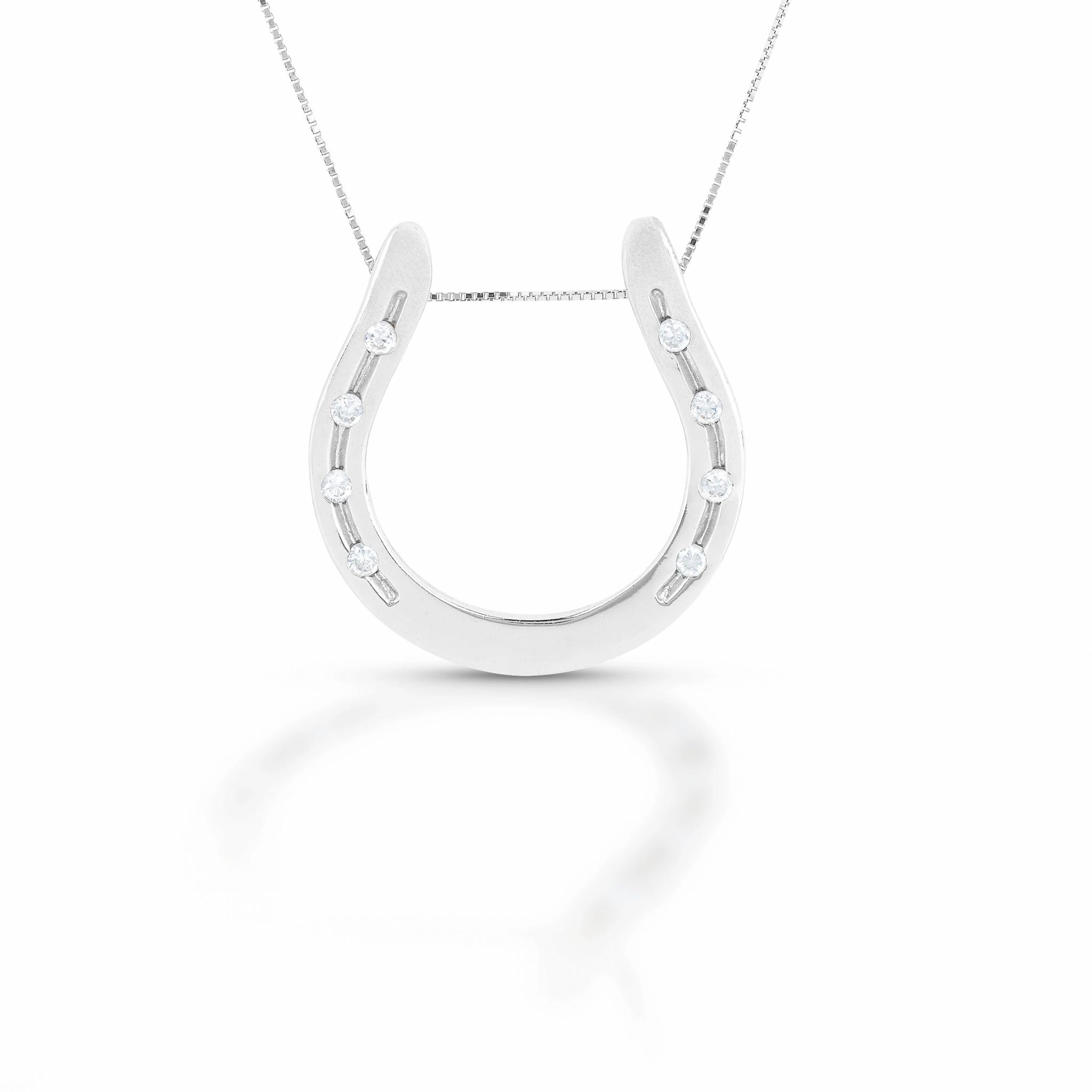 Equestrian Jewelry Wide Horseshoe Necklace