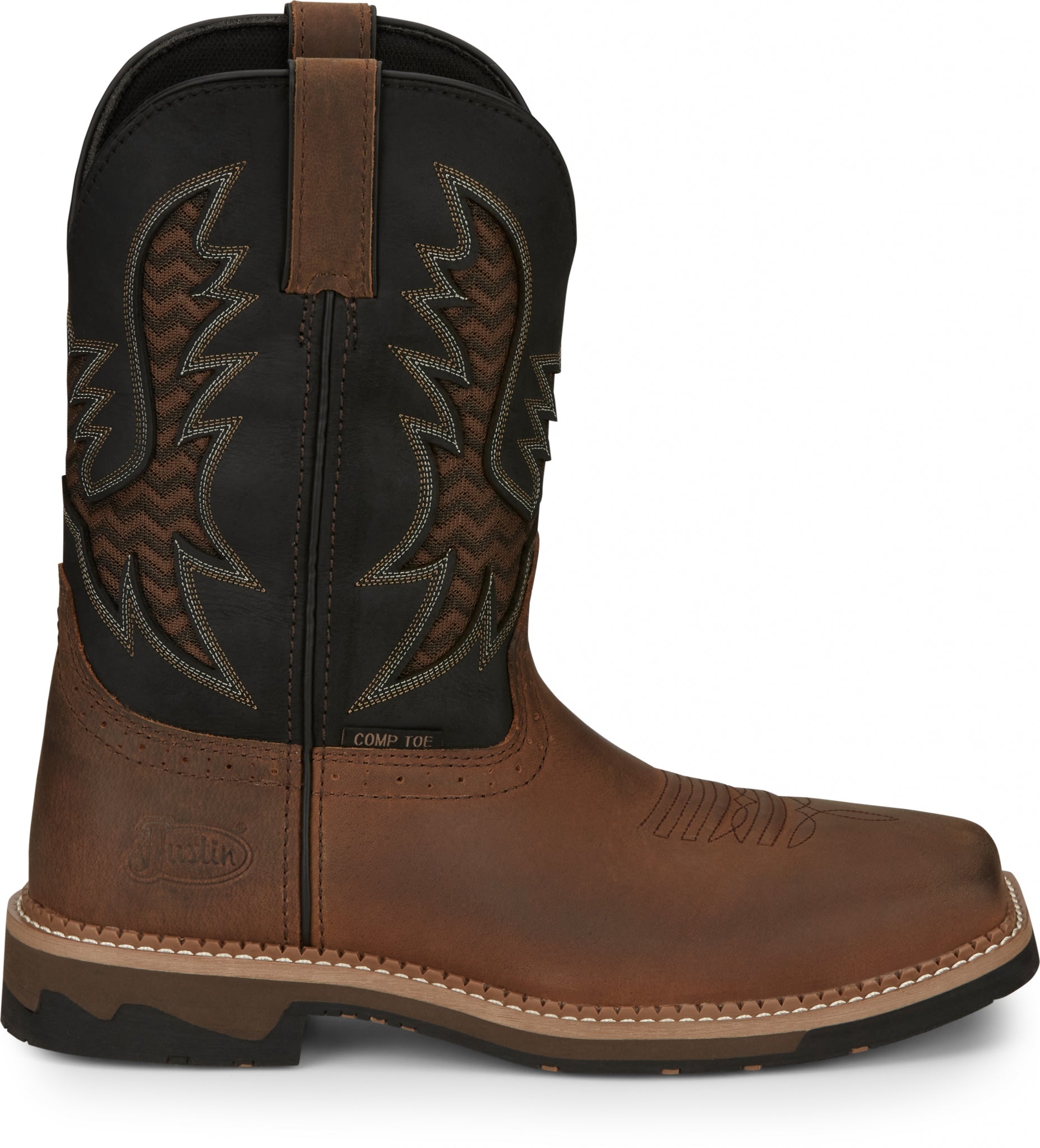 Justin Mens Bolt 11" Nano Comp Toe Boots