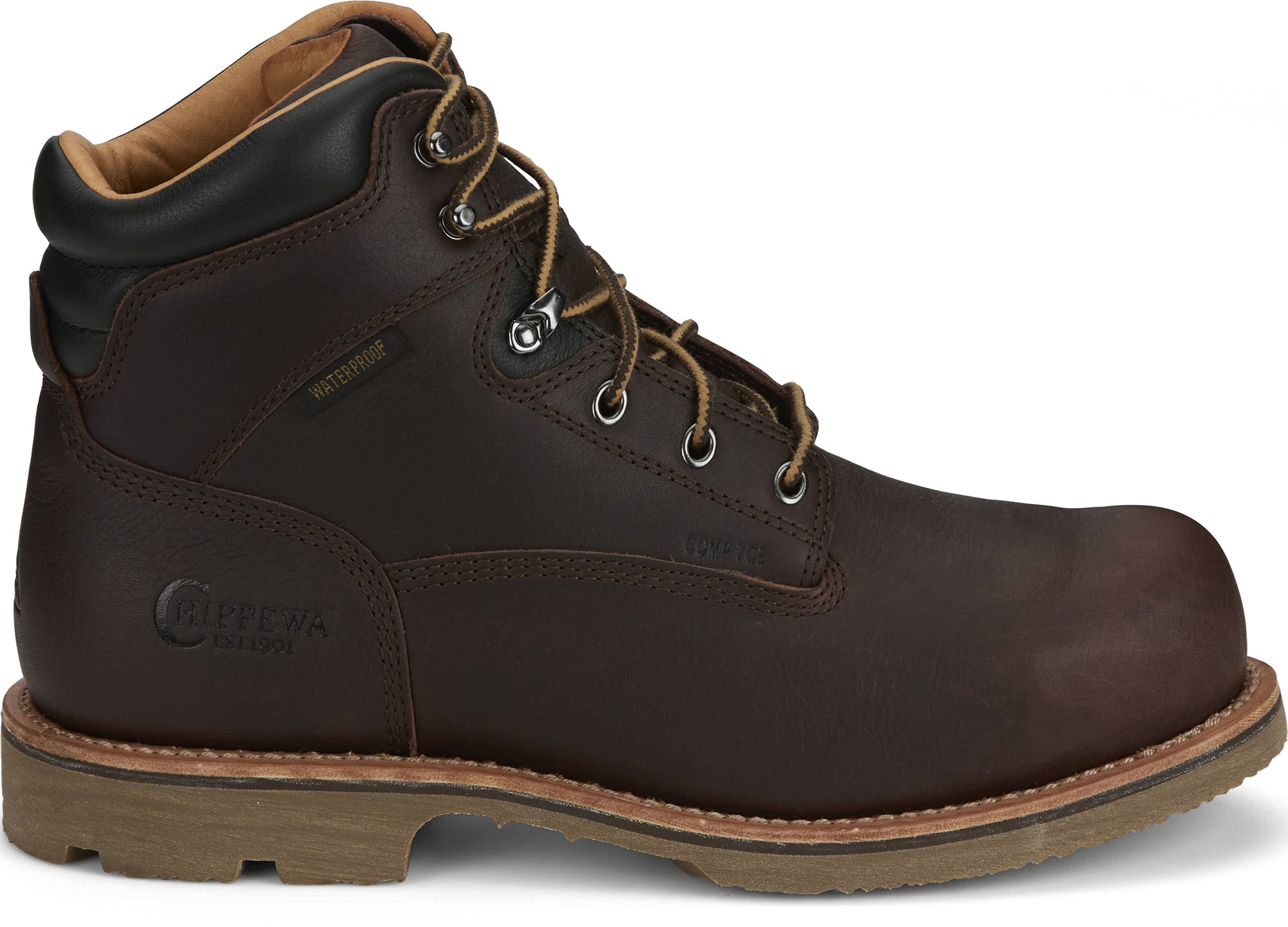 Chippewa Mens Serious Plus 6" Waterproof Comp Toe Met Guard Puncture Resisting Boots