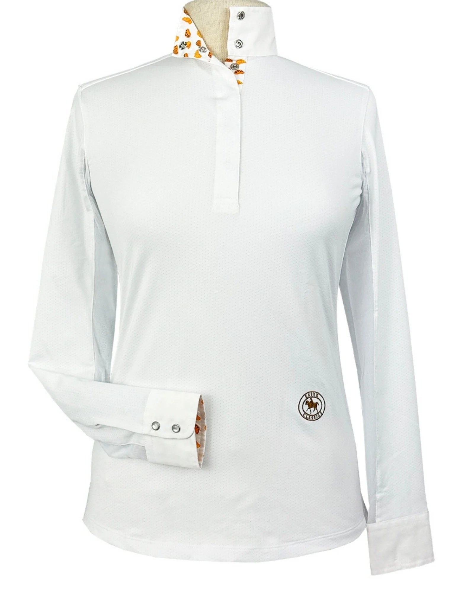 Essex Classics Croissants Ladies Talent Yarn Straight Collar Long Sleeve Show Shirt