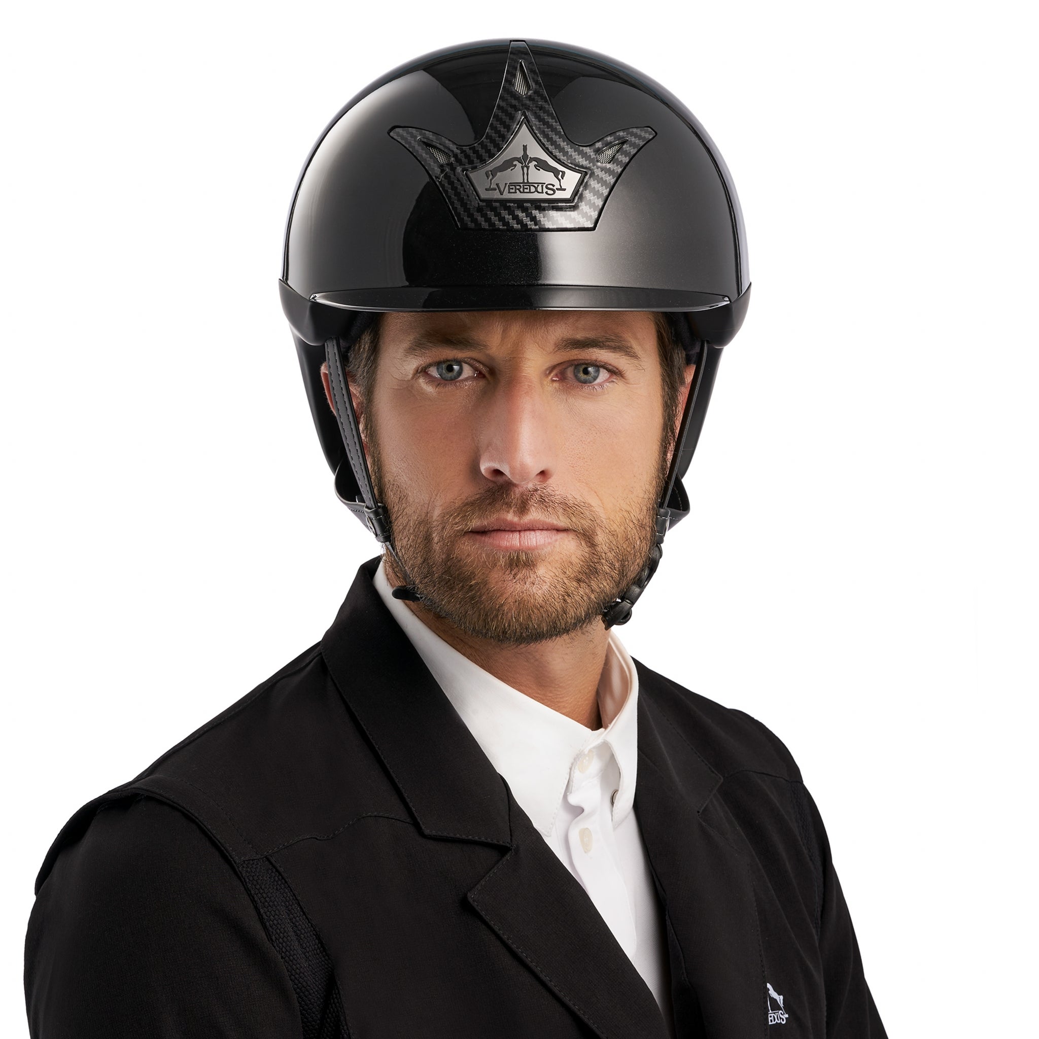Veredus Vita Carbon Gel GST Glossy Riding Helmet with Standard Visor