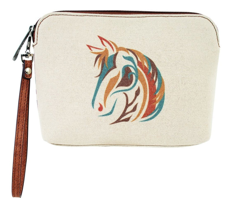 Justin Ladies Cosmetic Pouch with Horse Head