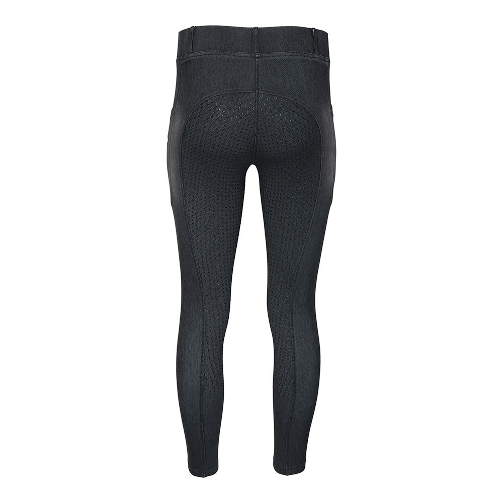 Equine Couture Ladies Denim FS Tights with Phone Pocket