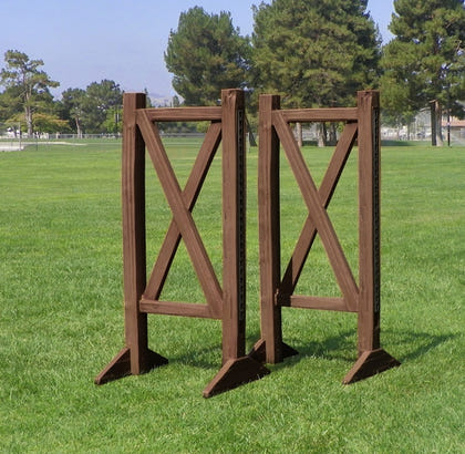 Burlingham Sports Faux Wood Split Rail Standards