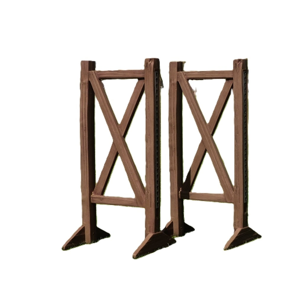 Burlingham Sports Faux Wood Split Rail Standards