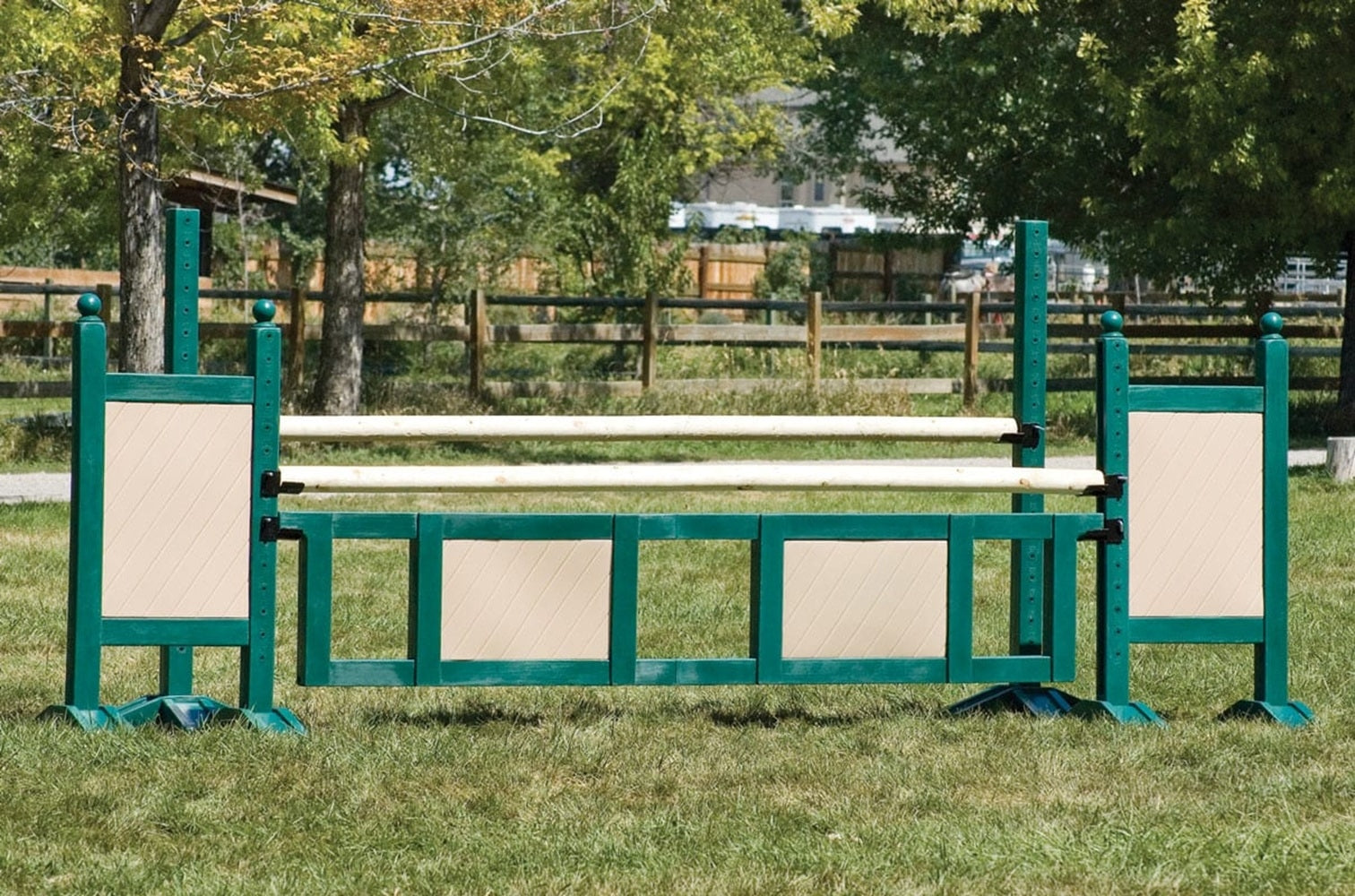 Burlingham Sports Square Panel Two Tone 5 Ft Jump Standards