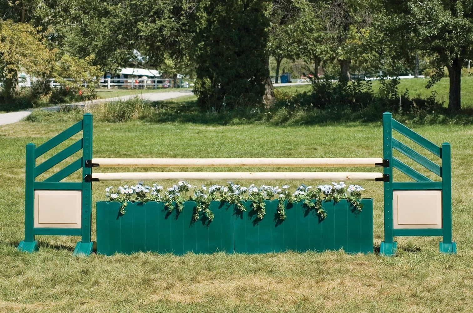 Burlingham Sports Diagonal Panel Two Tone 5 Ft Jump Standards