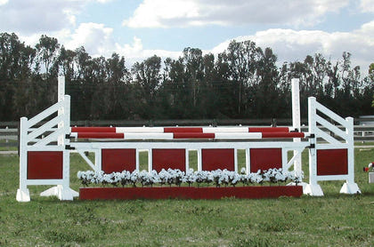 Burlingham Sports Diagonal Panel Two Tone 5 Ft Jump Standards